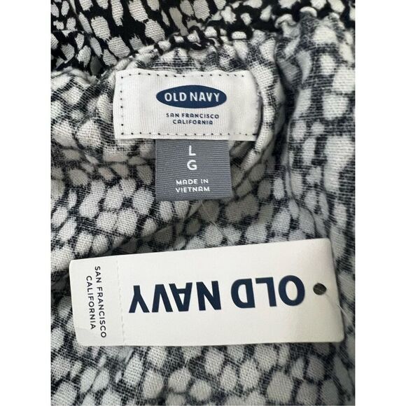 Old Navy Romper Women Jumpsuit Size L Strapless Back White Linen Blend Boho - Picture 9 of 14